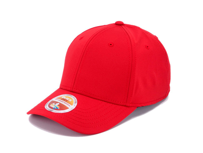 Gorra de golf Quick Dry roja personalizada con bordado o impresión DTF