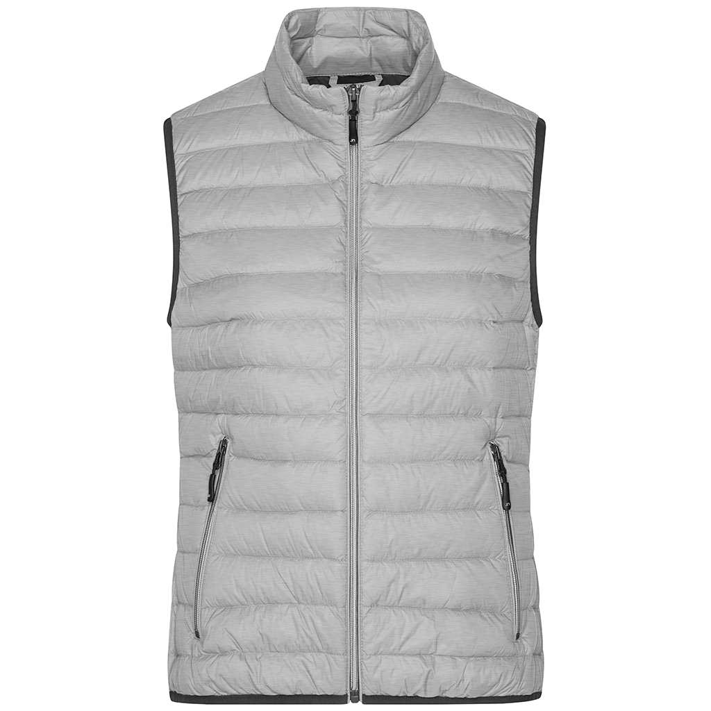Chaleco de plumón lady personalizado para golf femenino_gris