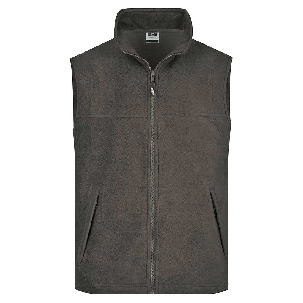 Chaleco Softshell Fleece de hombre_gris oscuro