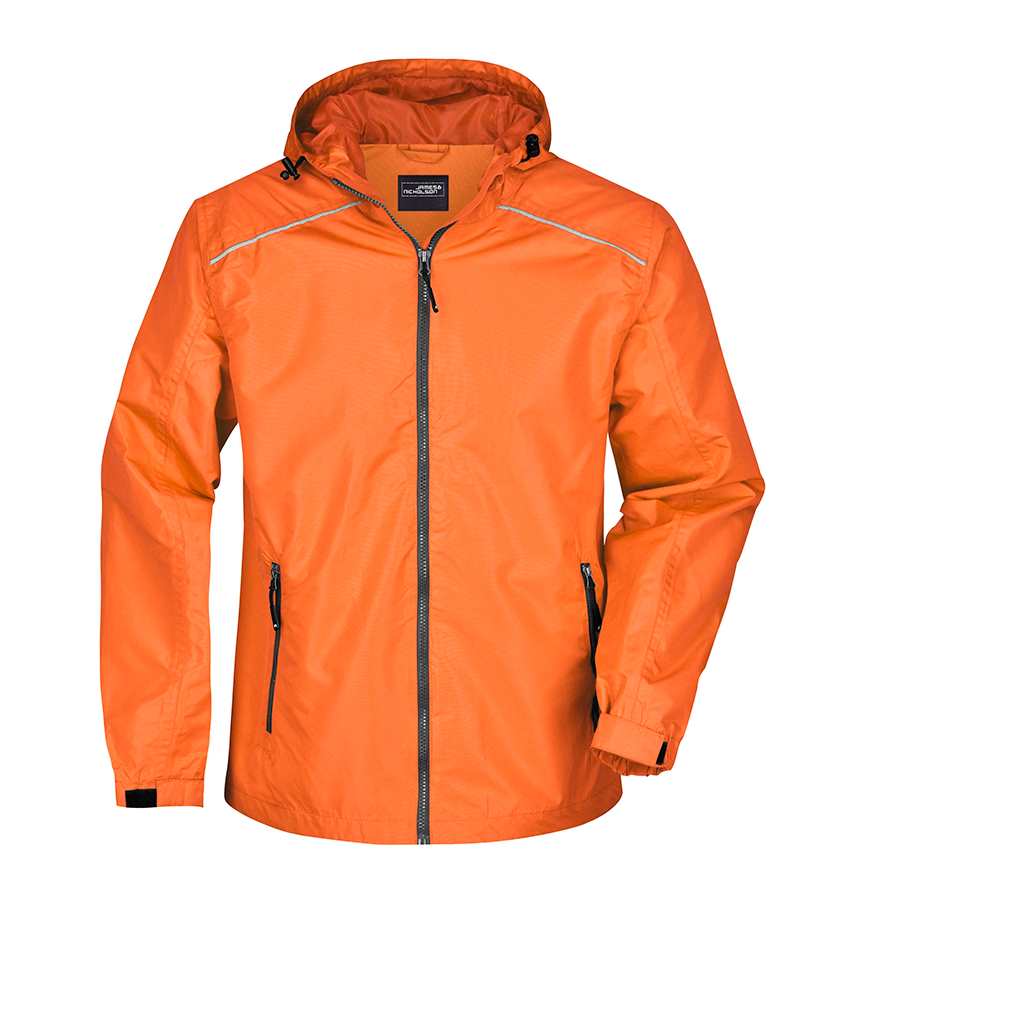 Chaqueta de lluvia par hombre_naranja