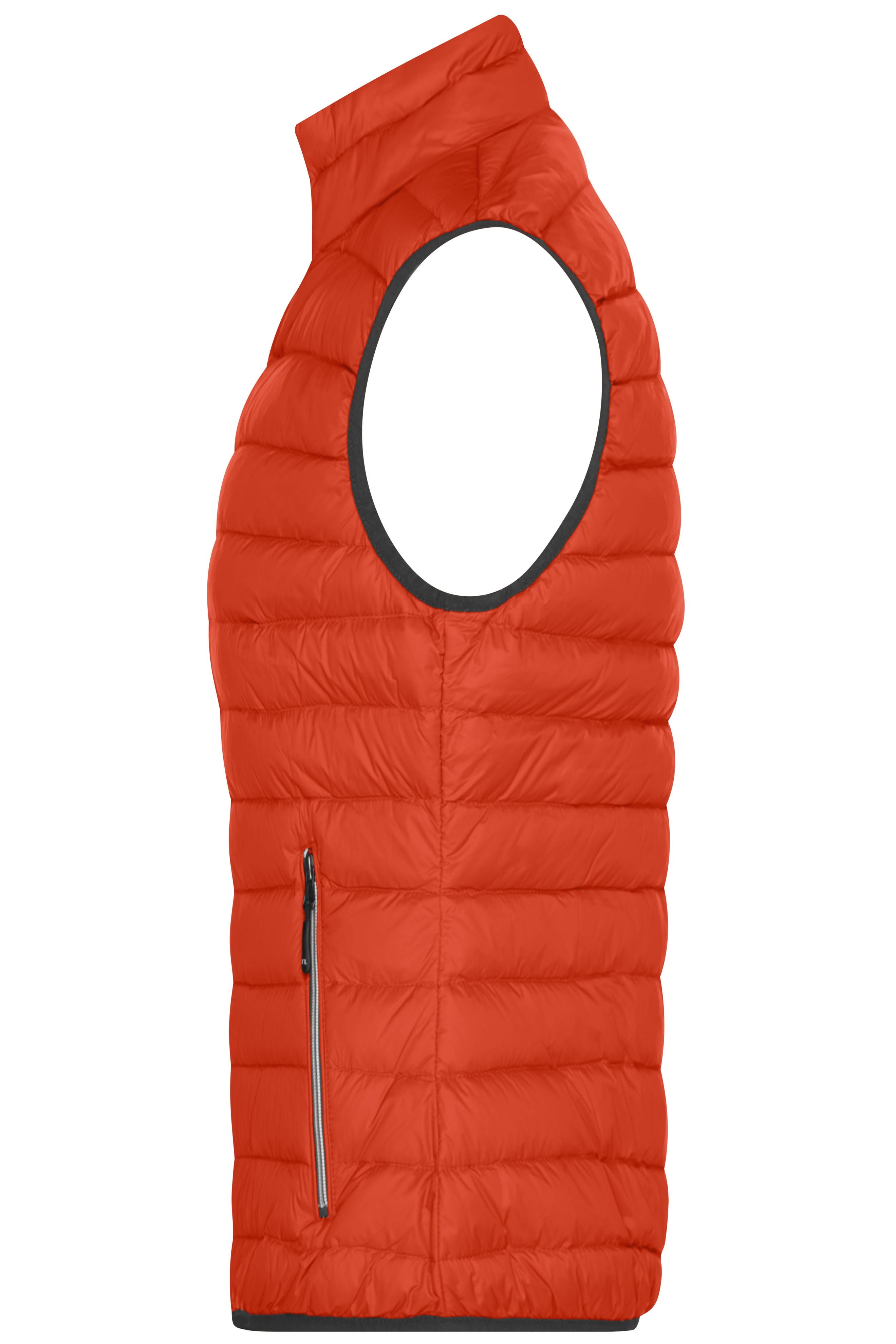 Chaleco de plumón lady personalizado para golf femenino_naranja izquierdo