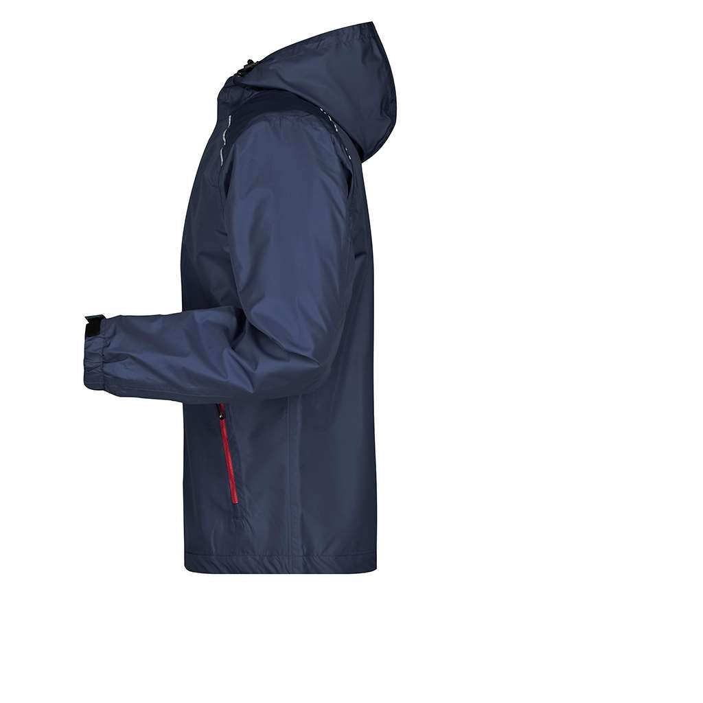 Chaqueta de lluvia par hombre_navy izquierda
