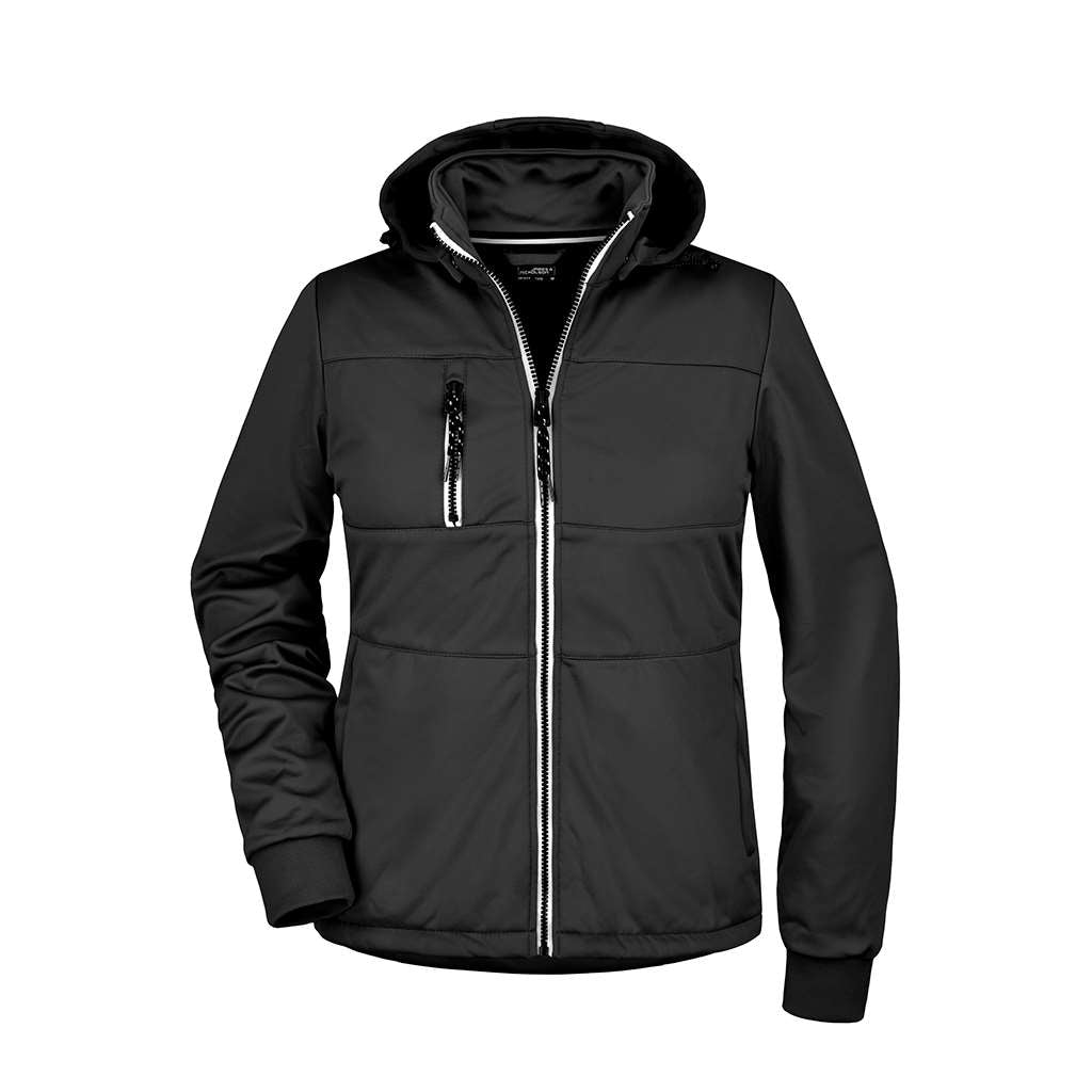 Chaqueta golf mujer softshell_negro