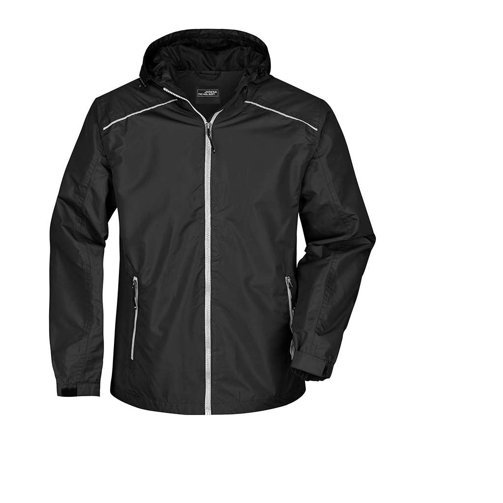 Chaqueta de lluvia par hombre_negro