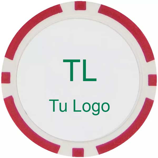 Ficha de Casino Personalizada con Logo roja WE SPORTED