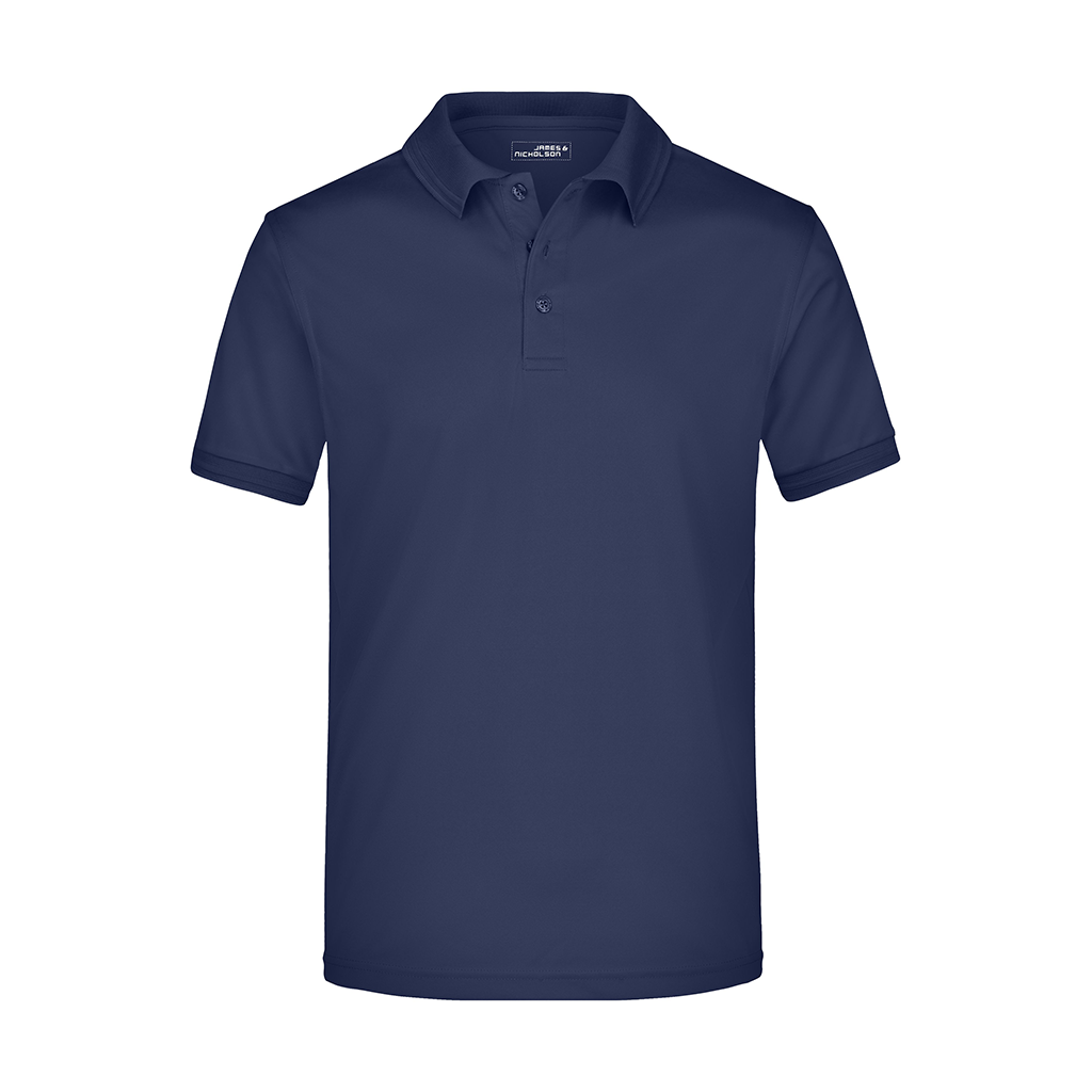 Polo de golf para hombre personalizado en azul marino para torneos y eventos