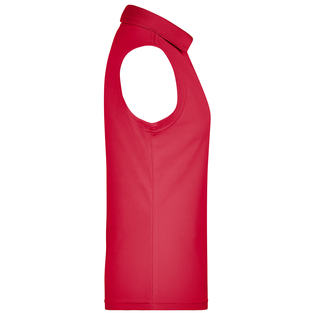 Polo técnico de golf sin mangas para mujer personalizado con logotipo para torneos y eventos