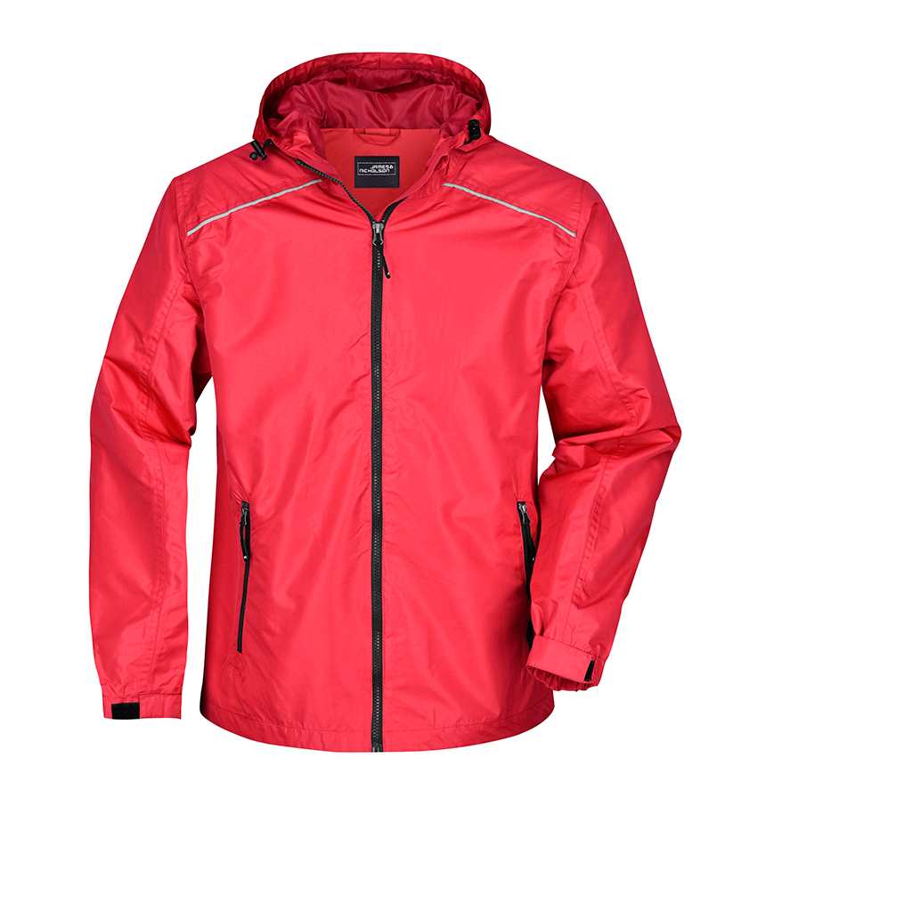 Chaqueta de lluvia par hombre_rojo