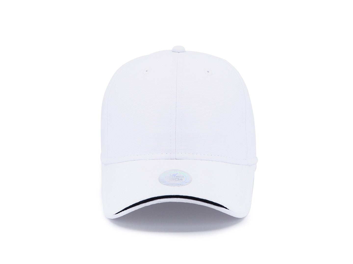 Gorra de Golf Coffee con Protección UV y Logo Personalizado blanca frontal WE SPORTED