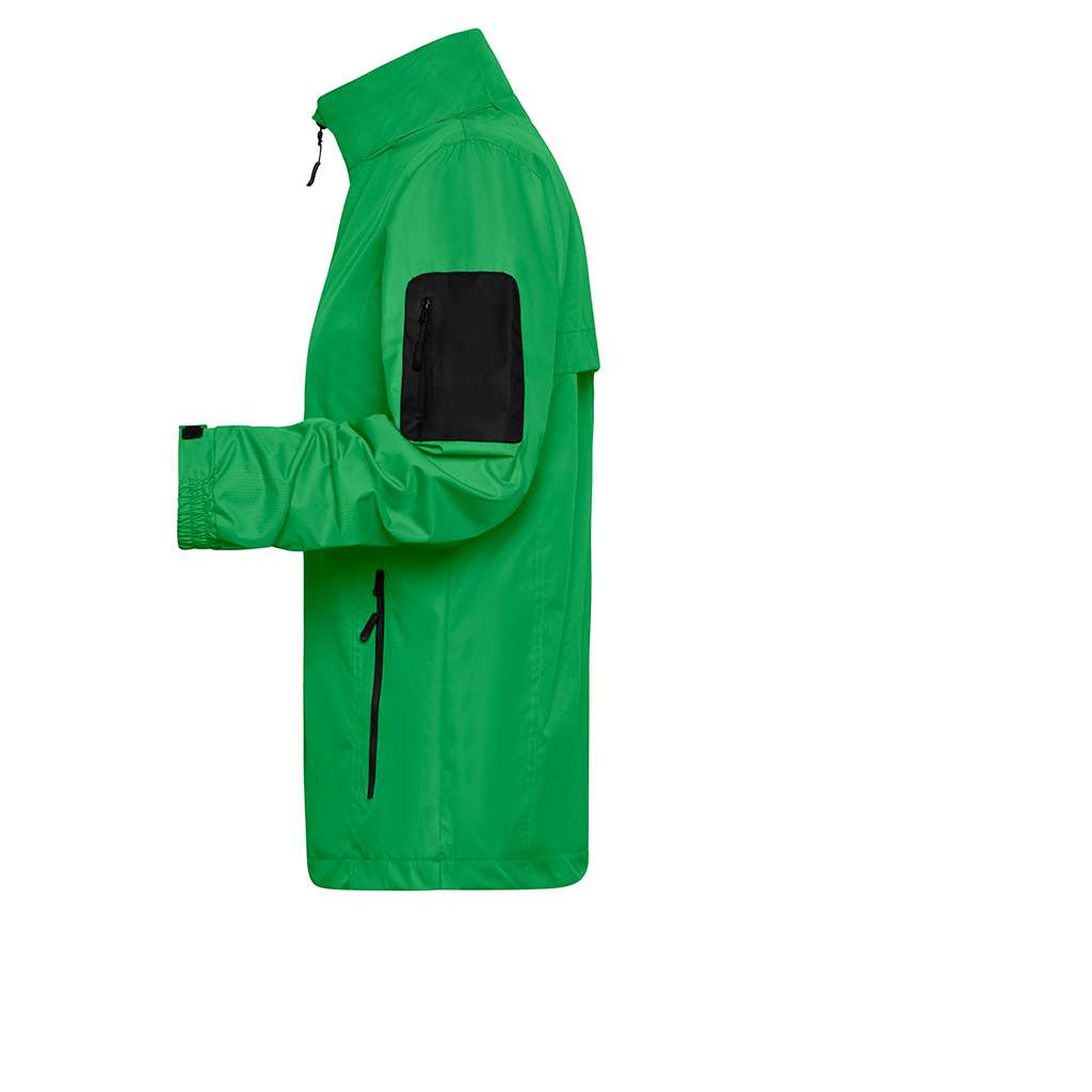 Chaqueta Cortavientos para uso deportivo_verde izquierda