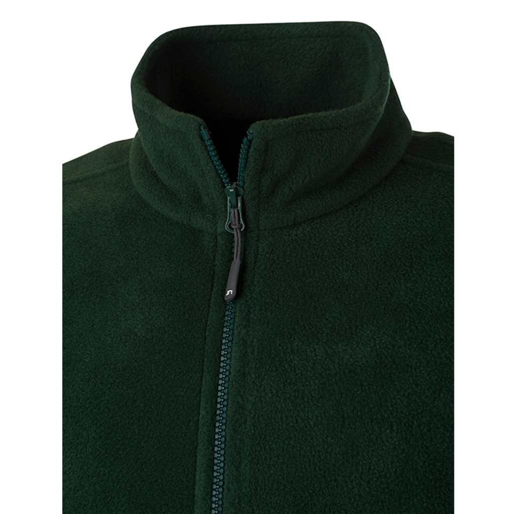 Chaqueta Softshell Fleece Hombre_verde cuello