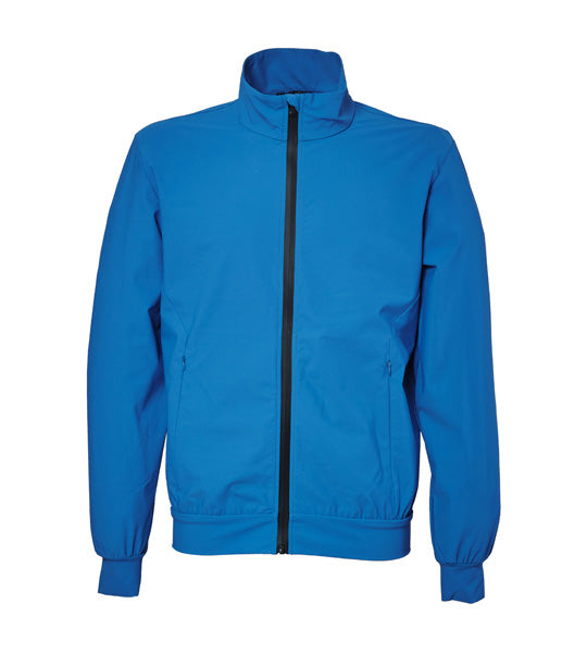 Chaqueta antracita de nailon y elastano, forro cortavientos y personalización DTF/termosellada