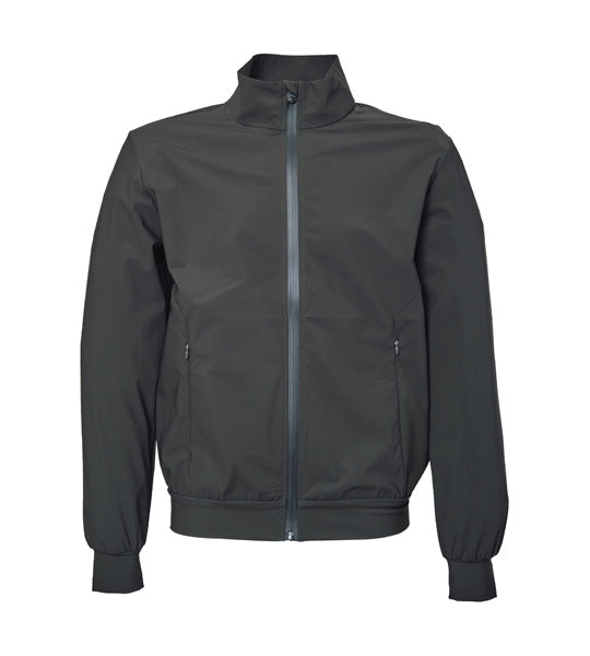 Chaqueta técnica verde botella, puños y bajo elásticos, ideal para clubs y eventos corporativos