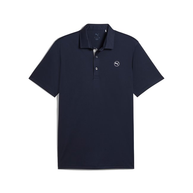 Polo Puma Pure 2.0 para hombre personalizado en color navy
