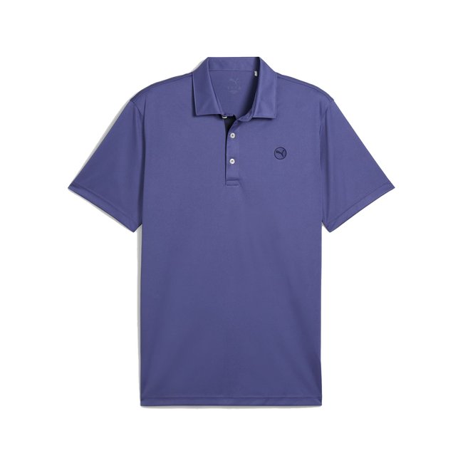 Polo Puma Pure 2.0 para hombre personalizado en color purpura 