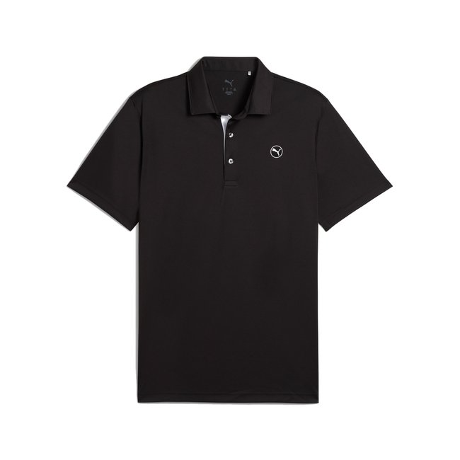 Polo Puma Pure 2.0 para hombre personalizado en color negro