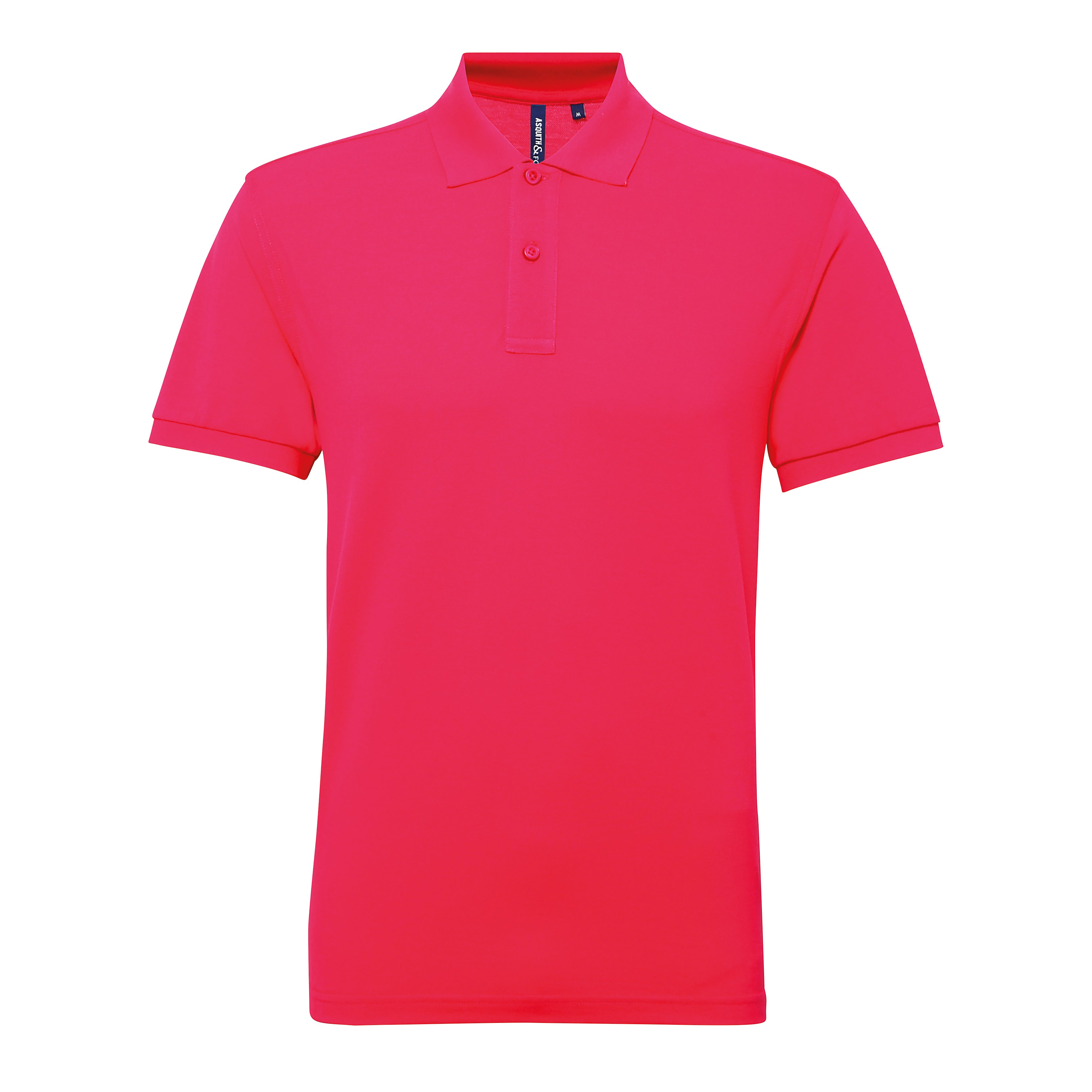 Polo Polycotton hombre color rosa personalizado