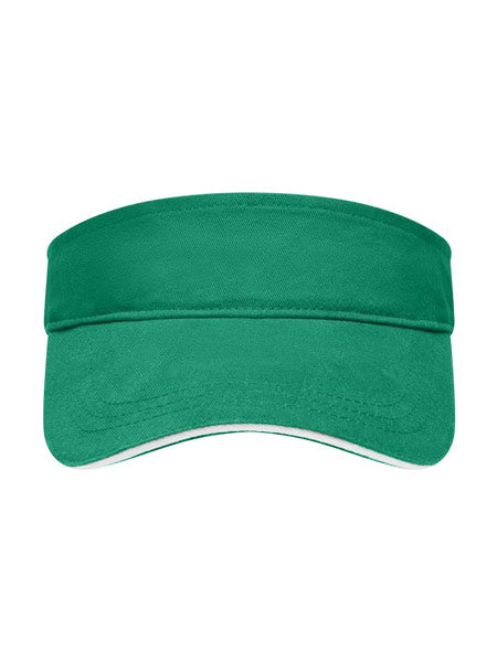 Visera deportiva verde personalizada ideal para staff y jugadoras de golf.