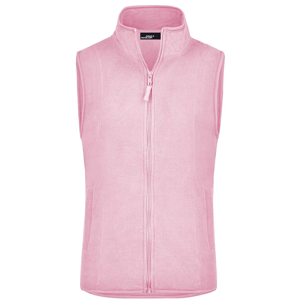 Chaleco de golf color rosa, fleece resistente con marcaje para jugadores y staff