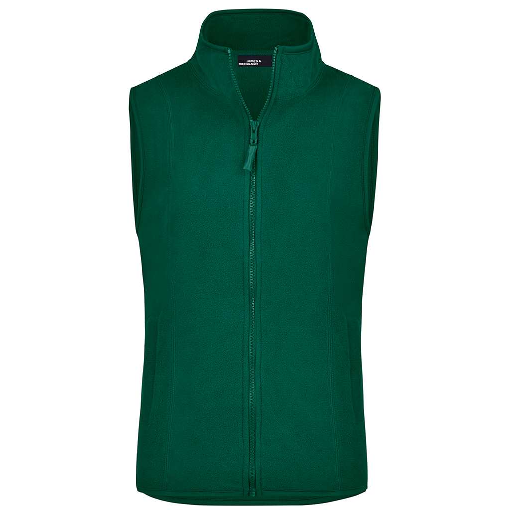 Chaleco de golf verde botella, personalización con logo para clubes, academias y equipos