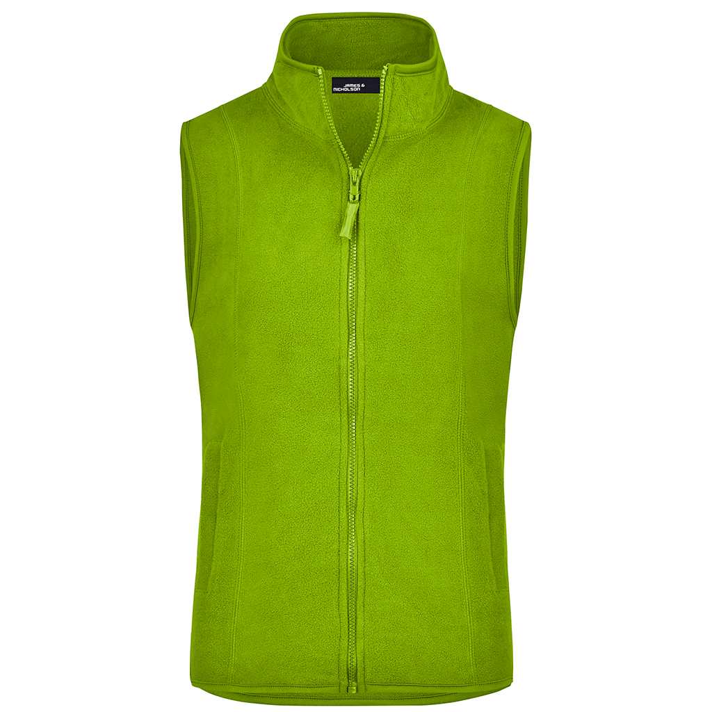 Chaleco softshell fleece verde lima para hombre, marcaje DTF o bordado para torneos y ligas