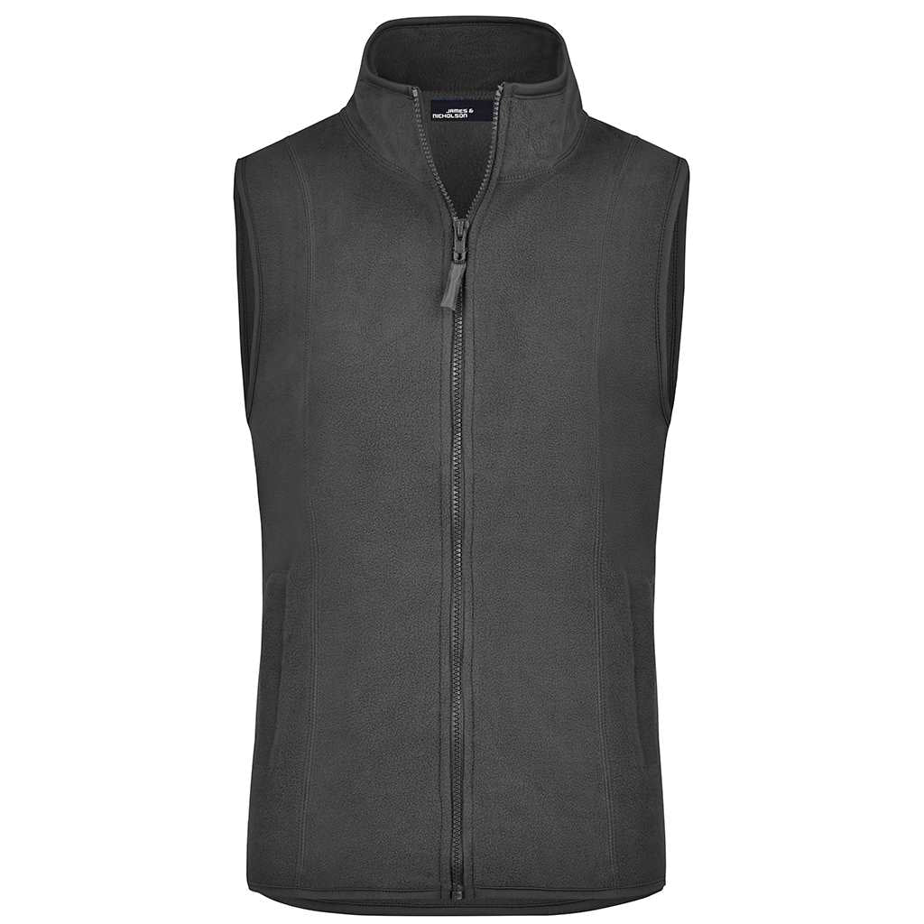 Chaleco térmico antracita para hombre, personalizable con logo en pecho para torneos y staff de club