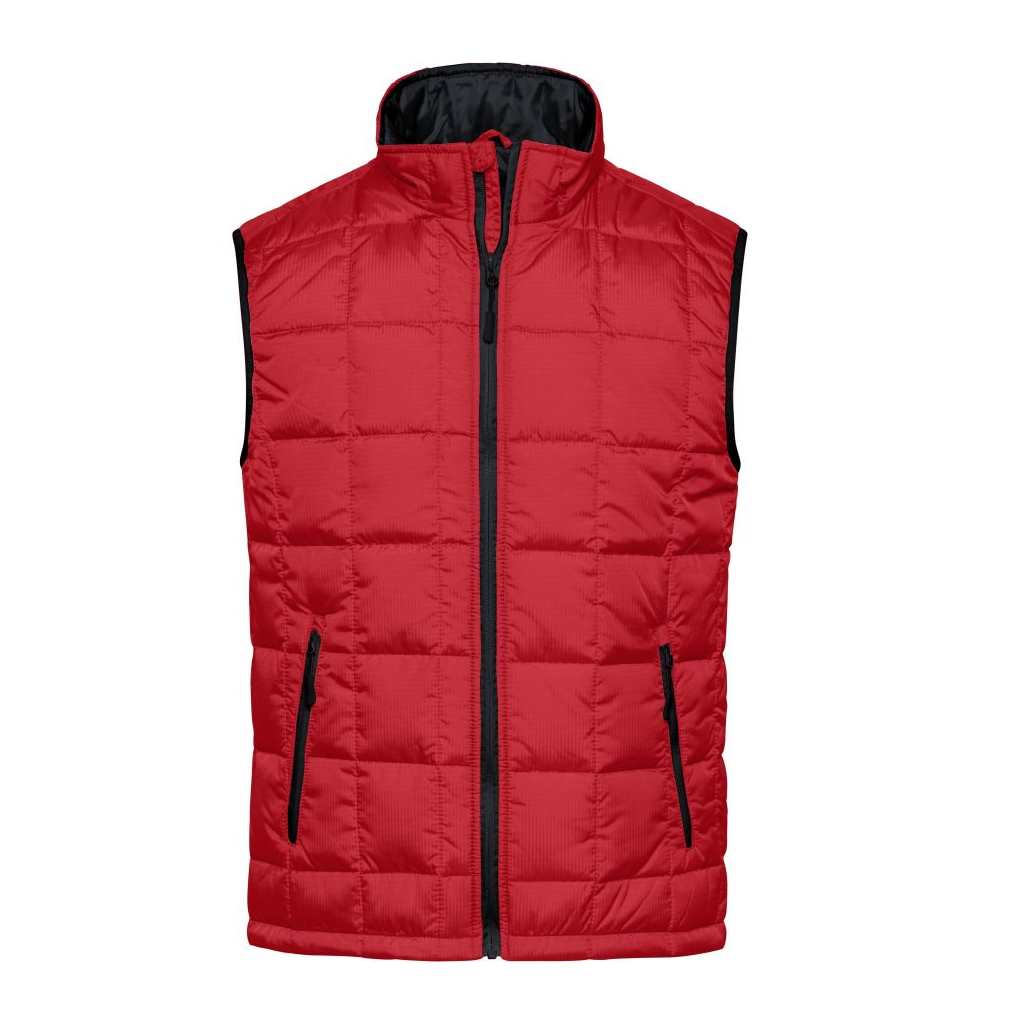 Chaleco acolchado de hombre Padded_red-black