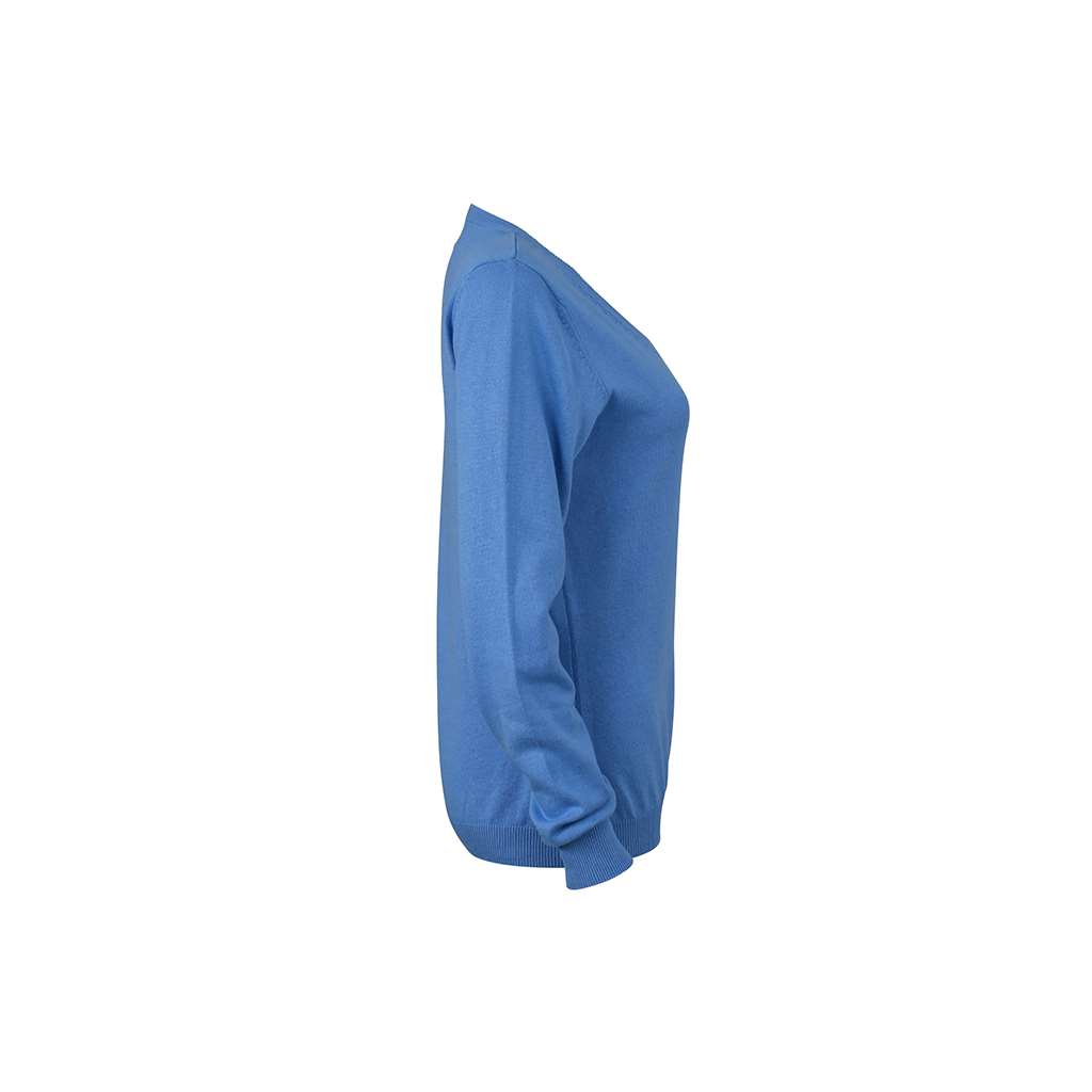 Jersey cuello en V para mujer_glaciar derecho