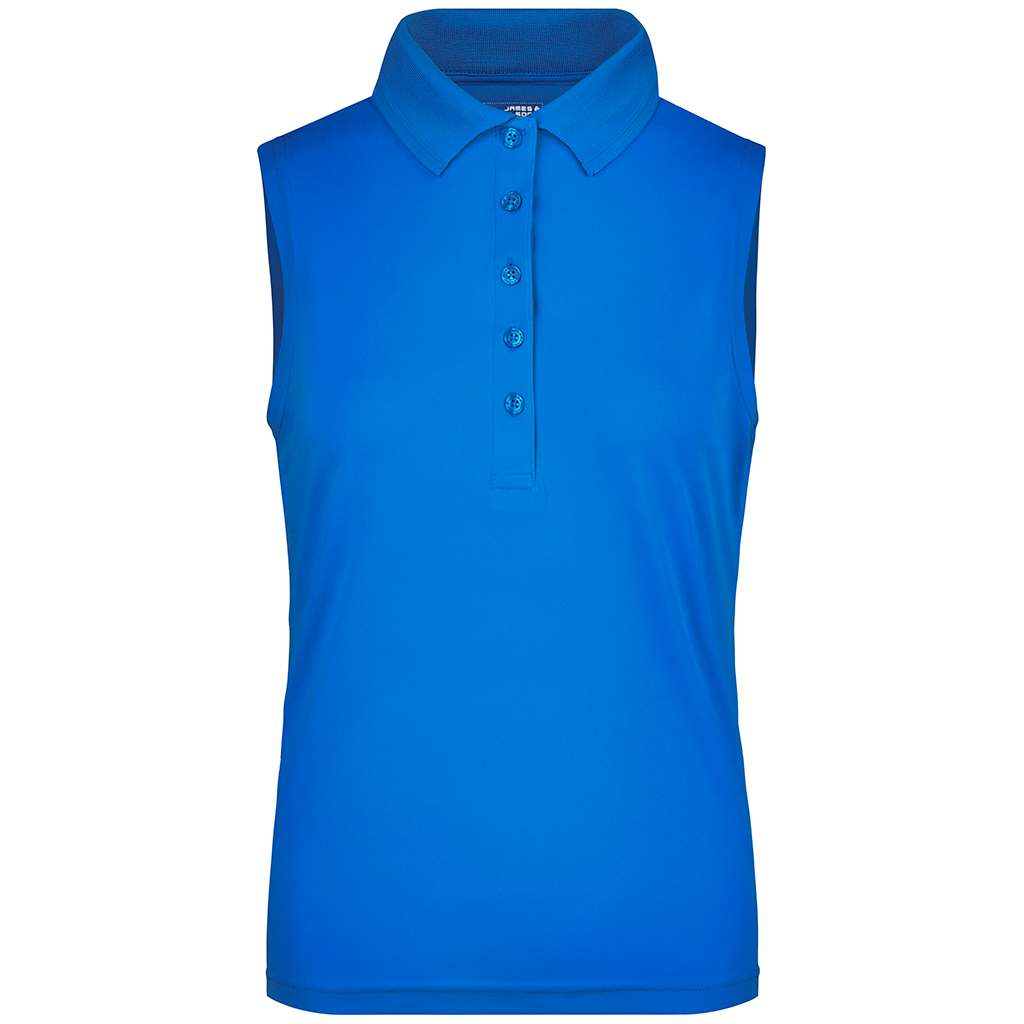 Polo Técnico de golf para  mujer Active Sleeveless_cobalto