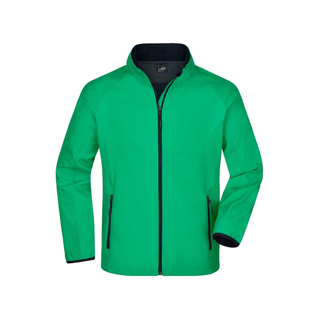 Chaqueta de golf Softshell de hombre personalizable con logo_verde